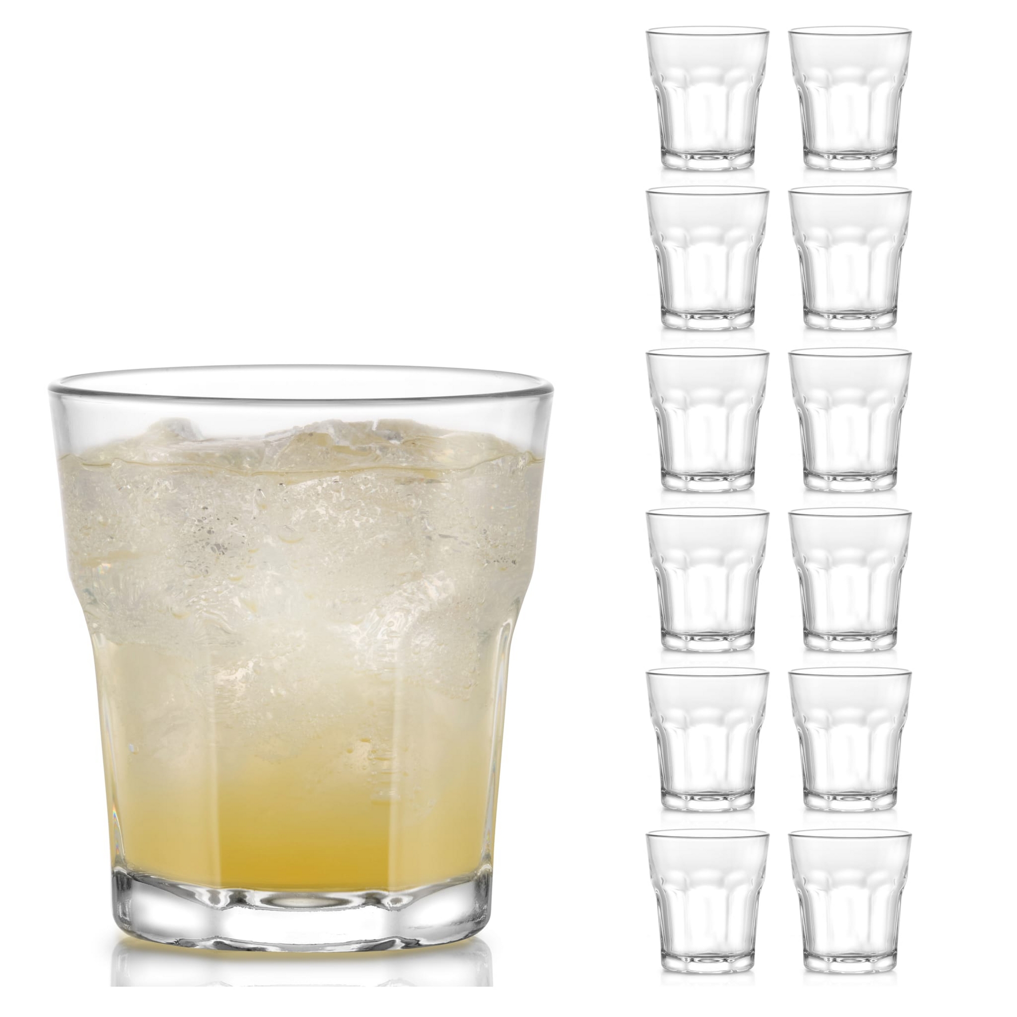 Libbey Gibraltar DuraTuff Rocks Glasses, 10 Ounce, Set of 12