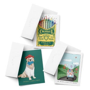 Celebration/Graduation Greeting Card Pack Sets (3 ct, Assorted) Party Crayons, Smarty Pants Golden Grad, Oh, We're Gonna Celebrate by Ramus & Co - 1 of 4