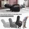 FONTOI Accent Chair with Side Pockets, Recliner Chair with Comfortable Back and Wood Armrests, Black, 36.23"*42.52"*29.53" - 4 of 4