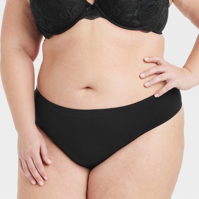 Women's Seamless High Waisted Rise Briefs - Auden™ Black 3X