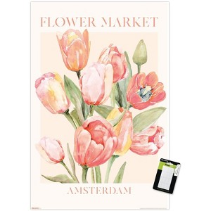 Trends International Reinders: Flowers - Tulip Market Amsterdam Unframed Wall Poster Prints - 1 of 4