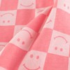 MyKids-USA Baby Girl Plaid Pattern Smiley Print O-Neck T-Shirt In Summer Pink 100 (2-3Y) - 4 of 4