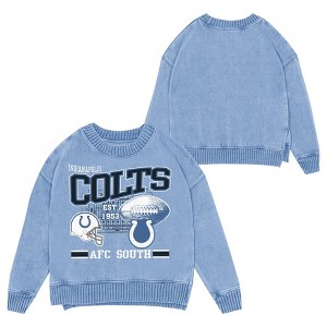 NFL Indianapolis Colts Women's Long Sleeve Fashion Fleece Sweatshirt - 1 of 3