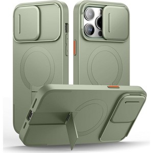 SURITCH for iPhone 14 Pro Max Case with Magnetic Camera Slide Cover and Adjustable Kickstand, Shockproof Bumper Case Slim Protective Cover - 1 of 3