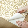 RoomMates Leopard Peel & Stick Wallpaper Gold: Removable Vinyl, Self-Adhesive, Modern Animal Print, 28.2 Sq Ft Coverage - image 2 of 4