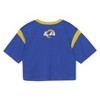 NFL Los Angeles Rams Women's Short Sleeve Fashion Crop Jersey - 3 of 3