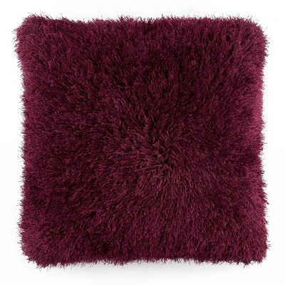 burgundy throw pillow