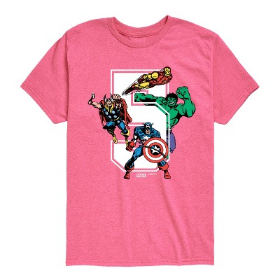 Boys' - Marvel - Avengers Birthday 5 Short Sleeve Graphic T-Shirt