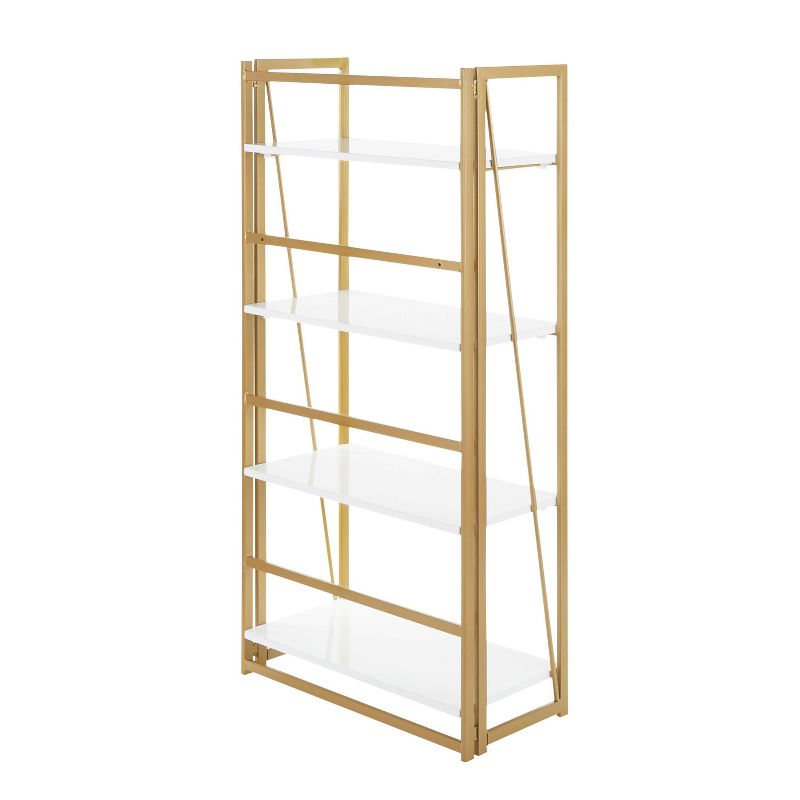 Folia 4 Shelf Vertical Bookcase - Lumisource, 4 of 14