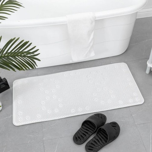 17x29 Skid-resistant Ultimate Loofah Tub Mat White - Zenna Home : Target