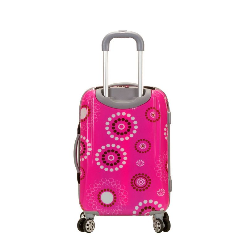 Rockland Vision Polycarbonate Hardside Carry On Spinner Suitcase - Pink Pearl, 3 of 5
