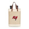 NFL Tampa Bay Buccaneers Pinot Jute Insulated Wine Bag - Beige - 2 of 4