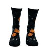 Crazy Dog T-Shirts Women's Black Cat Pumpkin Socks Funny Cute Halloween Graphic Footwear - 3 of 4