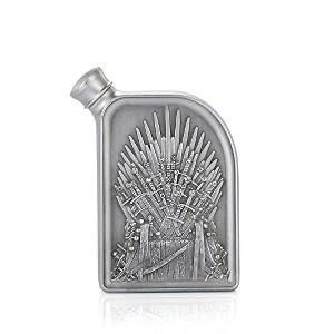 Royal Selangor Hand Finished Game of Thrones Collection Pewter Iron Throne Hip Flask Gift - 1 of 4