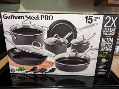 Gotham Steel Ultra Utensils 15-pc. Aluminum Dishwasher Safe Non-Stick  Cookware Set, Color: Cream - JCPenney