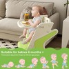 ORRD Adjustable Multi-Functional Toddler Dining Chair w/ 5-Point Belt & Removable Tray – High Chair & Learning Tower（Charcoal） - 3 of 4