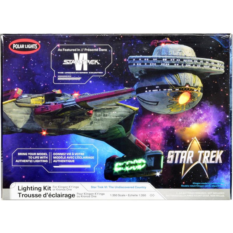 Skill 2 Model Kit Lighting Kit for Klingon Kronos One Spaceship "Star Trek VI" (1991) Movie 1/350 Scale Model by Polar Lights, 1 of 5