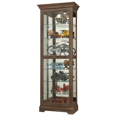 Howard Miller 680635 Martindale Iv Curio Cabinet 680635 Aged Auburn