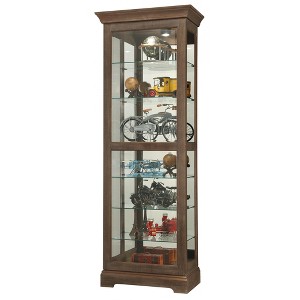 Howard Miller 680635 Martindale Iv Curio Cabinet 680635 Aged Auburn - 1 of 3