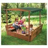 Badger Basket Covered Convertible Cedar Sandbox with Canopy and Two Bench Seats - image 4 of 4