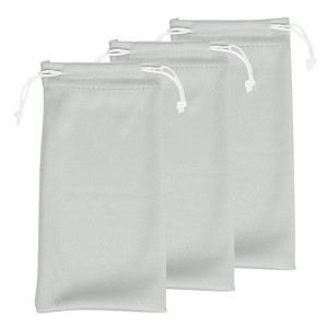 Unique Bargains Microfiber Soft Storage Women Men Eyeglasses Bag 3 Pcs - 1 of 4