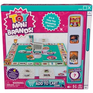 Spin Master Games Toy Mini Brands Add to Cart Game, 4 Collectible Minis, Fun Shopping Board Game for Kids, 2-4 Players, Ages 6+, Family Game Night - 1 of 4