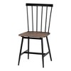 Baxton Studio Cardinal Industrial Dark Brown Wood and Metal 5-Piece Dining Set - 3 of 4