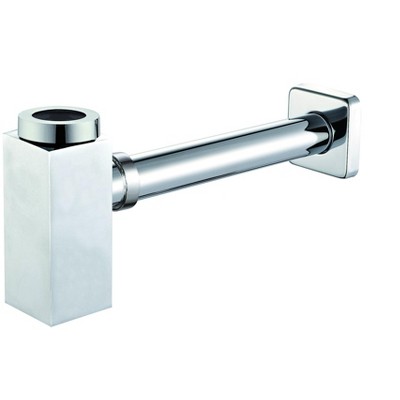 ALFI AB9026-PC Polished Chrome Solid Brass Square Modern Decorative Bottle P-Trap