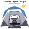 Whizmax Camping Tent with Rainfly, Easy Set up Person for Hiking Backpacking Traveling Outdoor, Light Blue - 2 of 4