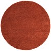 Unique Loom Solid Shag Solid Indoor Woven Area Rug - 2 of 4