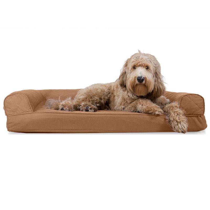 FurHaven Quilted Cooling Gel Top Pet Bed for Dogs & Cats, 1 of 4