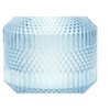 Blue Glass Vase – 8 Inch Height – Textured Diamond Accent for Table Displays By Melrose - 3 of 3