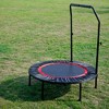 VYNXARIA 40 Inch Indoor Fitness Trampoline for Adults and Kids - Compact Rebounder with Adjustable Handle - 4 of 4