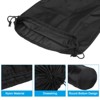 Unique Bargains Sleeping Bag Accessory Drawstring Waterproof Dust Stuff Sack Black - 3 of 4