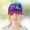 JoJo Siwa Little Girl’s Baseball Hat for Ages 4-7- Blue - 2 of 4