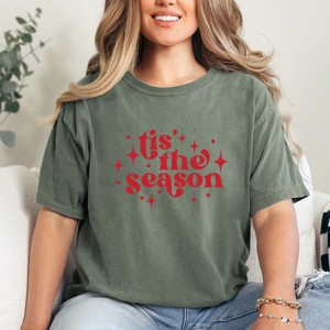 Simply Sage Market Whimsical Tis The Season Garment Dyed Tee - 1 of 4