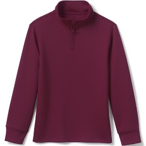 Lands' End Lands' End School Uniform Kids Quarter Zip Pullover - 1 of 2