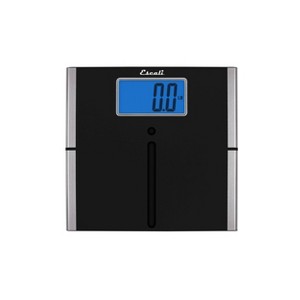 Easy Read Bathroom Scale Black - Escali: Digital Precision, 440lb Max, Instant On, AAA Batteries Included - 1 of 4