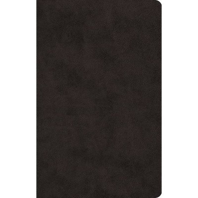 ESV Large Print Value Thinline Bible (Trutone, Black) - (Leather Bound)