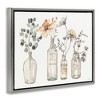 Stupell Industries Antique Floral Bouquets in Jars Floating Frame Canvas Art - 2 of 4