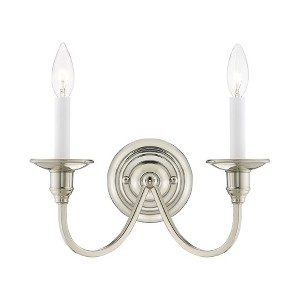 Livex Lighting Cranford 2 - Light Wall Light in  Polished Nickel - 1 of 1