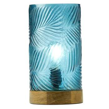 River of Goods 11.5" Shira Blue Glass Accent Lamp