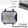 Unique Bargains Non-Woven Thermal Insulation Zippered Reusable Grocery Bags 6 Pack - 3 of 3