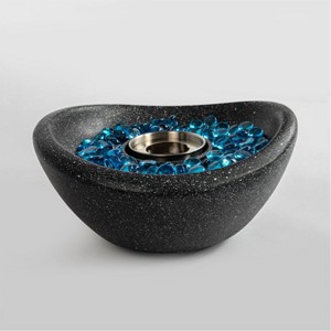 VYNXARIA Tabletop Fire Pit Black, Outdoor & Indoor Fire Pit, Portable Concrete Fire Pit, Personal Ethanol Fireplace, Outdoor Table Top Fire Pit - 1 of 4