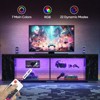 Pinmoco 70" LED TV Stand, Gaming Entertainment Center with Bookshelf & 4 Open Shelves, Black - 4 of 4