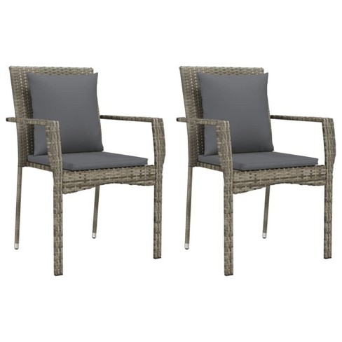 Vidaxl 2 Pcs Patio Chairs With Extra Cushions - Outdoor Furniture Made ...