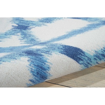 Aegean Bliss Rectangular 4' x 6' Reversible Outdoor Rug