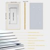 32/40/48/56/60in LED Mirror Bathroom Wall Mirrors w/ Lights Gold Frame Dimmable 3 Colors Anti-fog, Decor Wall Mirror - 2 of 4