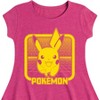 Girls' - Pokémon - Pikachu Retrogamer Fit & Flair Cap Sleeve Dress - 2 of 2