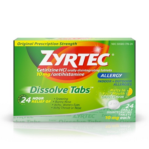 Can You Take Mucinex With Zyrtec And Flonase Zyrtec Allergy Relief Dissolve Tablets Citrus Flavor Cetirizine Hcl 24ct Target
